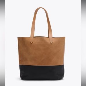 Nisolo Lori Tote in Almond/Black Colorblock - Never Used